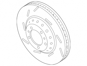 Front right brake disc Porsche Panamera 10-16 GTS AWD 4.8 390mm