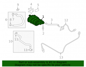 Kia Optima 16-20 carbon canister absorber