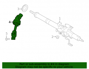 Steering cardan shaft Subaru Outback 20-23