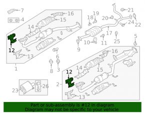 Right manifold guard for Subaru Outback 10-14 3.6