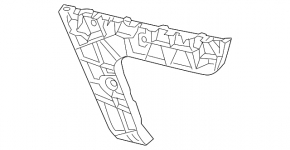 Rear bumper mount, left outer, Audi A6 C7 12-15 pre-restyling