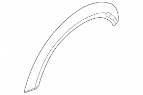 Rear left wing arch trim Mini Cooper Clubman R55 07-14 black