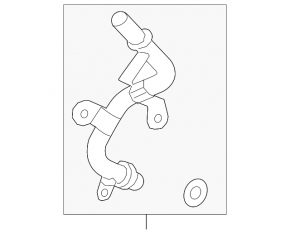 Cooling pipe Chevrolet Trax 17-21 metal 1.4T