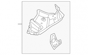 Front left quarter panel for VW Tiguan 09-18