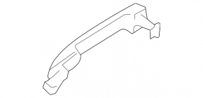Door handle outer rear right Subaru Outback 15-19