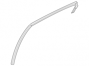 Rear right window seal for Hyundai Sonata 15-19