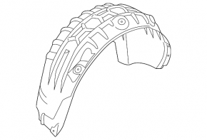 Rear left fender liner for Audi Q3 83A 19-25
