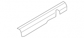 Door sill trim front inner right Hyundai Elantra AD 17-20 black, worn