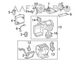 Heater assembly Toyota Avalon 05-12