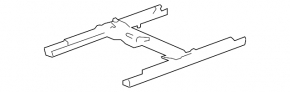 Left driver's seat runner for Audi Q5 8R 15-17, electric, without frame