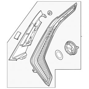 Outer wing lamp right Kia Niro 23- with overlay