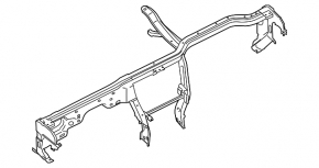 Under-torpedo pipe reinforcement Porsche Macan 15-