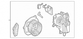 Heater assembly 3 row Mercedes GLS-class X166 13-19