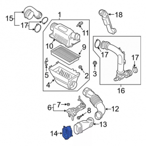 Air intake Ford Explorer 20-24 3.0T