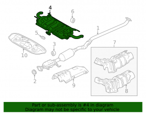Muffler rear part with barrel Mazda 3 14-18 BM