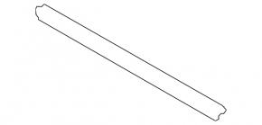 Inner glass seal for the rear right door of a Mazda CX-50 23-25