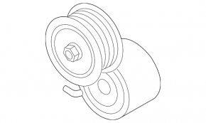 Audi Q7 4L 11-15 3.0 Small Drive Belt Tensioner Pulley