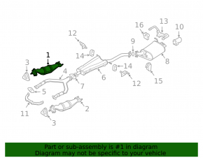 Right catalytic converter for Infiniti FX35 03-07, with lambda sensor