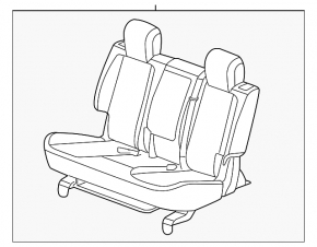 Rear row of seats 2 row Chevrolet Equinox 10-12