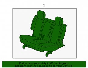 Rear row of seats 2 row Chevrolet Equinox 10-12