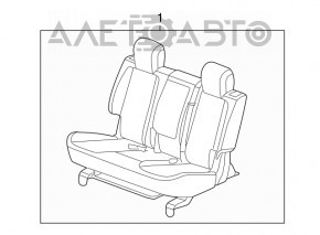 Rear row of seats 2 row Chevrolet Equinox 10-12