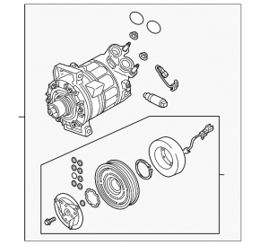 Volvo XC60 18-21 Air Conditioning Compressor Water Contact
