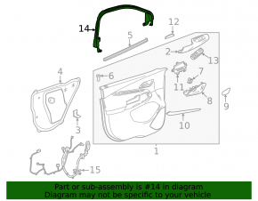 Door frame inner front right Chevrolet Bolt EUV 22-23