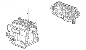 Audi E-Tron 19-23 air conditioning heater housing