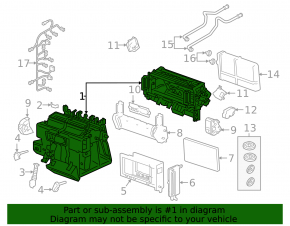 Heater assembly for the 19-23 Audi E-Tron