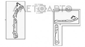 Left eyepiece for Lexus ES250 ES300h ES350 19-24