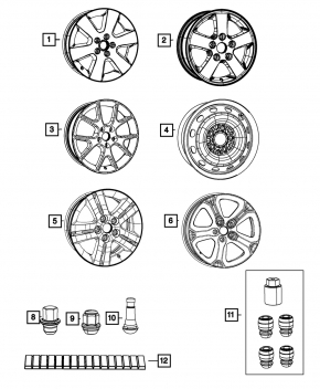 Wheel disk R19 x 7J Dodge Journey 14-18 type 2