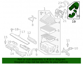 Air duct VW Jetta 19 - for turbine 2.0T