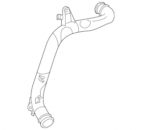Intercooler pipe left center VW Tiguan 18 - plastic