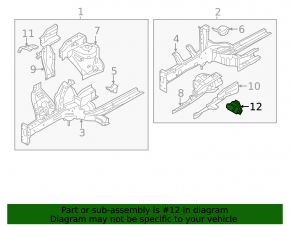 Front left fender bracket Kia Soul 14-19