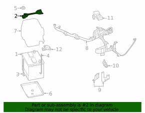 Subaru Forester 25-26 battery mount