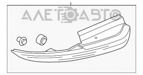 Subaru B9 Tribeca Left Rear Bumper Reflector