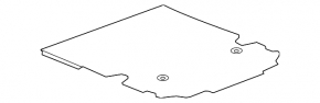 Trunk floor Chevrolet Camaro 16-23 convertible