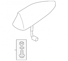 Subaru Forester 25-26 fin antenna