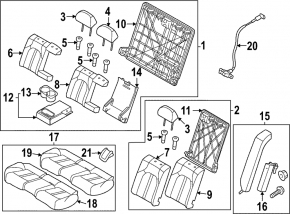 Isofix lining for Hyundai Sonata 20-23, black