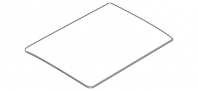 Rear sunroof glass Ford Flex 09-19