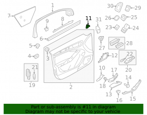 Front Left Outside Mirror Cap Audi A4 B8 08-16 with Buzzer