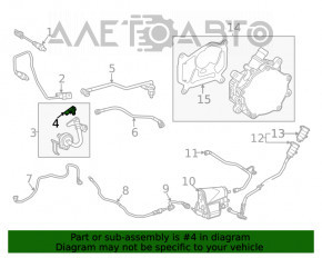 Fuel vapor pressure sensor Infiniti QX30 17- with tubes