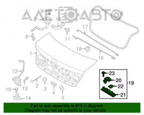 Kia Optima 16- Trunk Lid Release Button