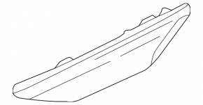 Turn signal in bumper front right Porsche Cayenne 958 11-17