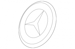 Mercedes GLA 15-17 front bumper emblem