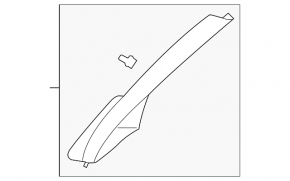 Ford C-Max MK2 13-18 grey front pillar trim, upper left