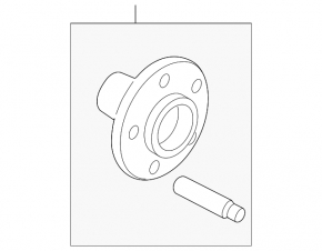 Rear left hub Land Rover Range Rover Velar 18-23