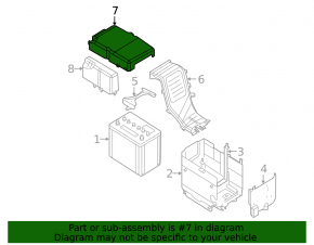 Upper battery cover Mazda3 2.3 03-08
