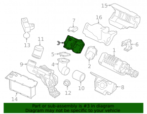 Air duct for compressor Nissan Pathfinder 13-14 hybrid