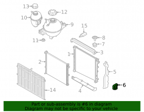 Radiator bracket lower right BMW X3 G01 18-